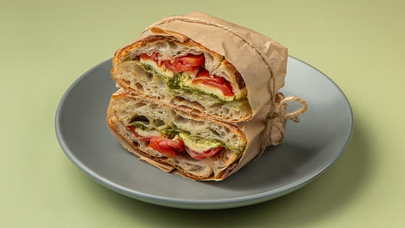 Σάντουιτς Πέστο Και Μοτσαρέλα